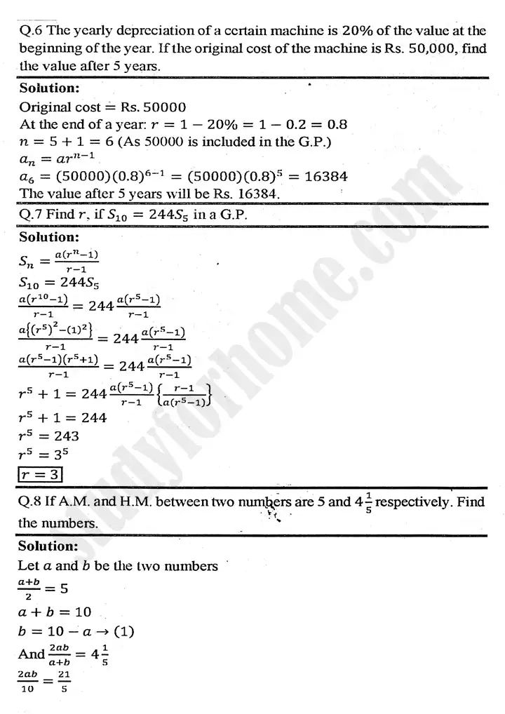 chapter 4 sequences and series review exercise 4 mathematics 11th 05