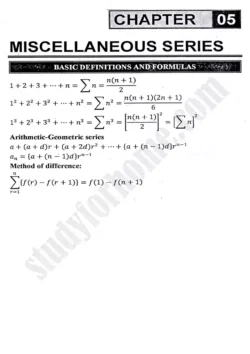 chapter-5-miscellaneous-series-definitions-and-formulas-mathematics-11th