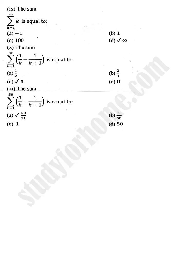 chapter 5 miscellaneous series multiple choice questions mathematics 11th 02