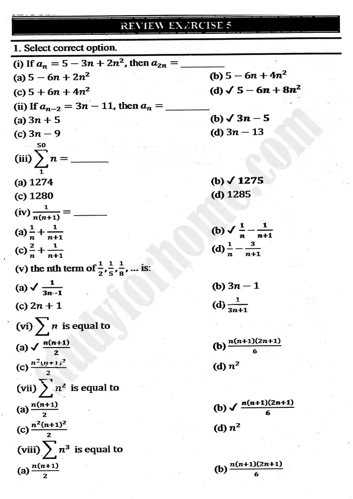 chapter-5-miscellaneous-series-review-exercise-5-mathematics-11th