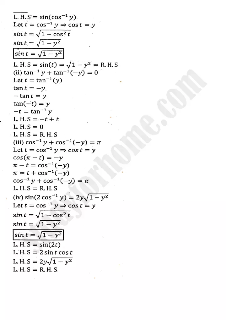 chapter 12 graphs of trigonometric functions exercise 12 4 mathematics 11th 09