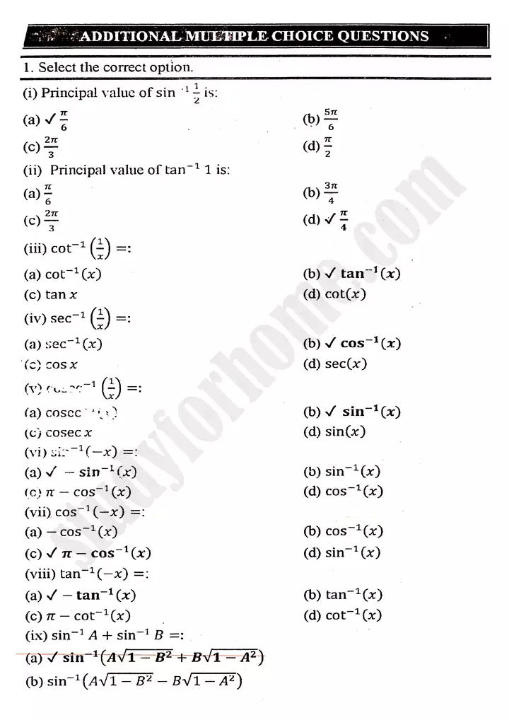 chapter-12-graphs-of-trigonometric-functions-multiple-choice-questions-mathematics-11th