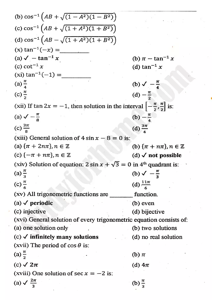 chapter 12 graphs of trigonometric functions review exercise 12 mathematics 11th 02