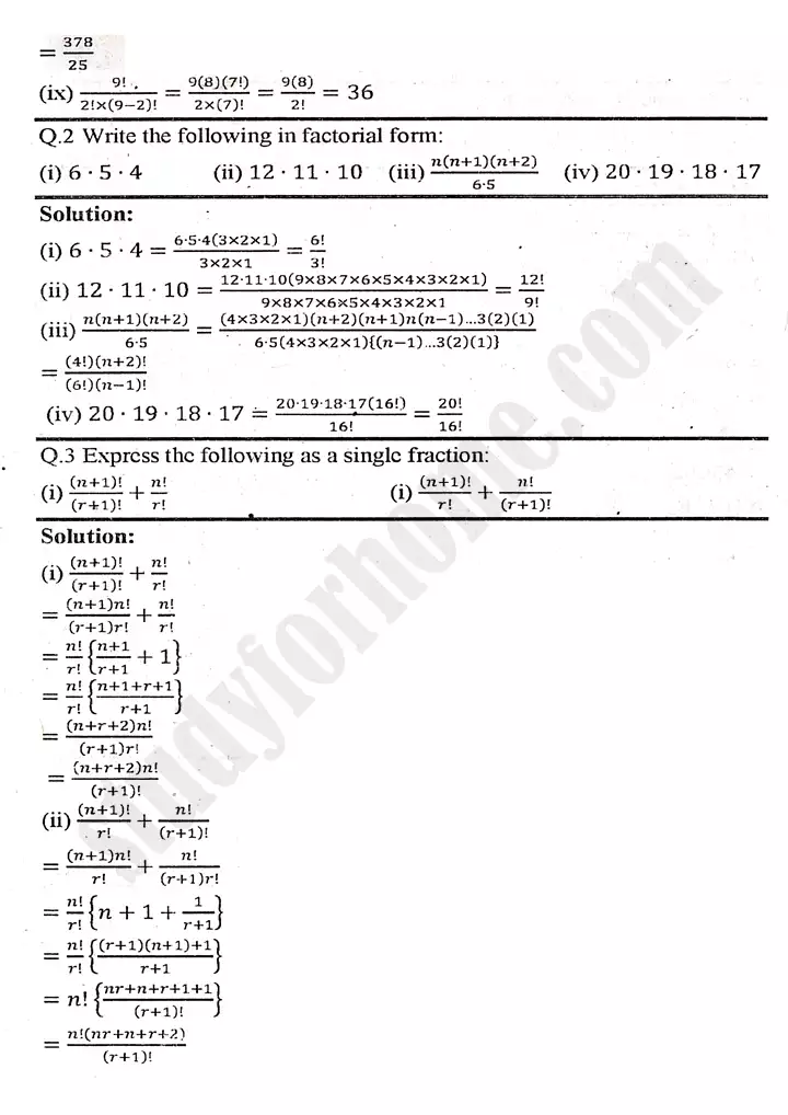 chapter 6 permutation combination and probability exercise 6 1 mathematics 11th 02