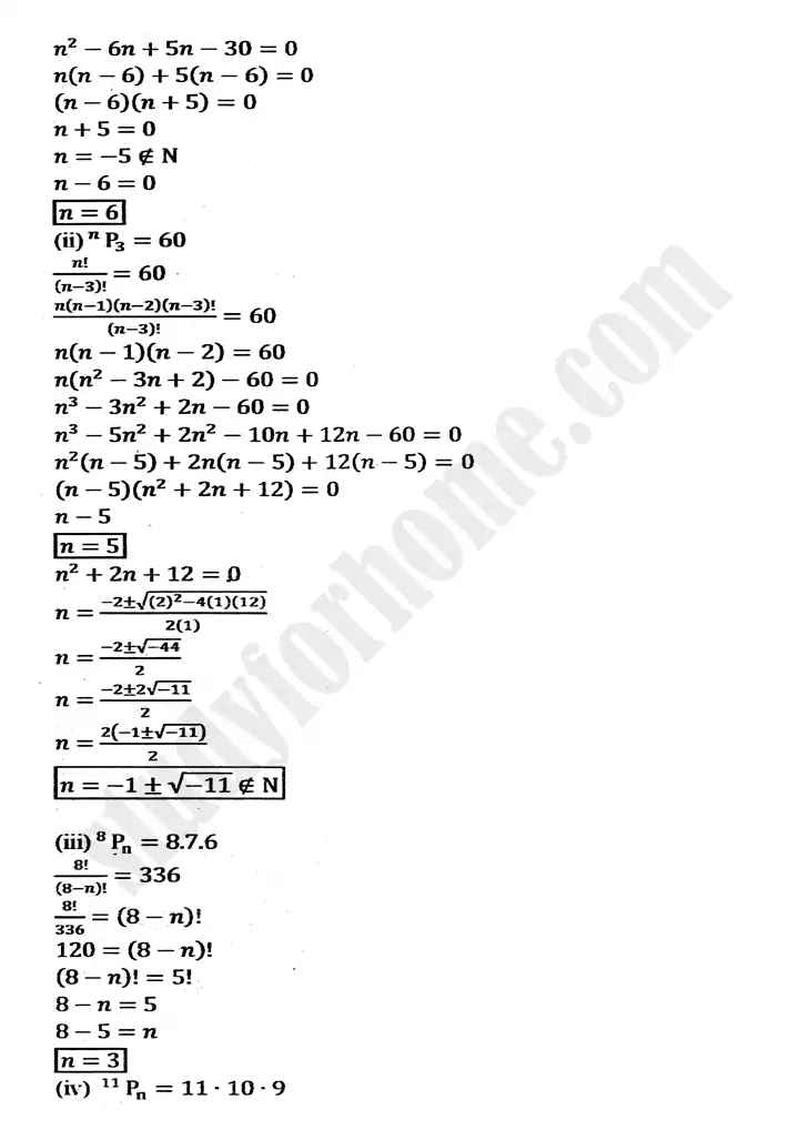 chapter 6 permutation combination and probability exercise 6 2 mathematics 11th 02