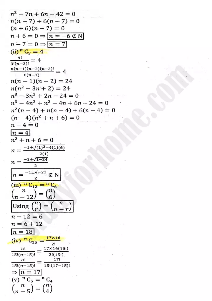 chapter 6 permutation combination and probability exercise 6 3 mathematics 11th 02