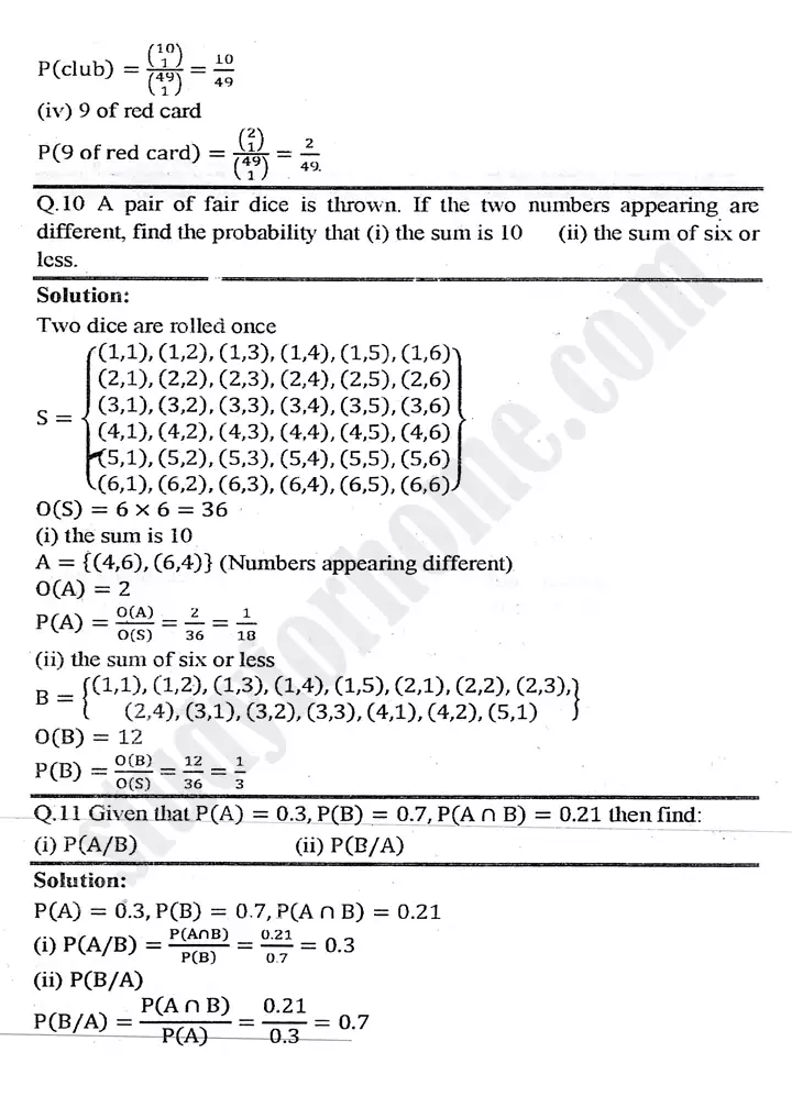 chapter 6 permutation combination and probability exercise 6 4 mathematics 11th 07