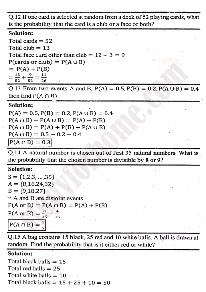 chapter 6 permutation combination and probability exercise 6 4 mathematics 11th 08