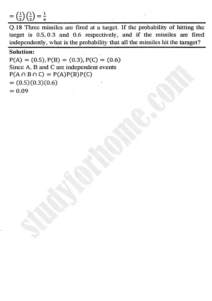 chapter 6 permutation combination and probability exercise 6 4 mathematics 11th 10