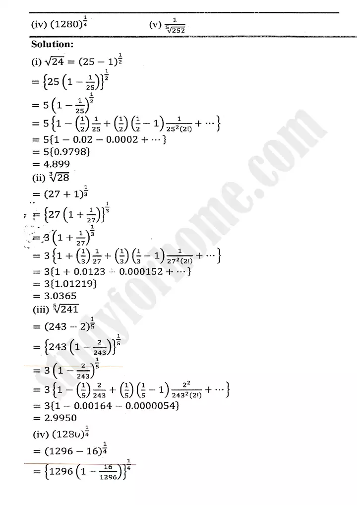 chapter 7 mathematical induction and binomial theorem exercise 7 3 mathematics 11th 04