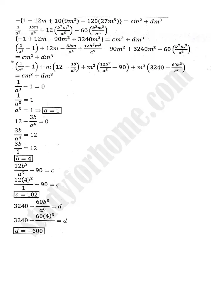 chapter 7 mathematical induction and binomial theorem review exercise 7 mathematics 11th 05