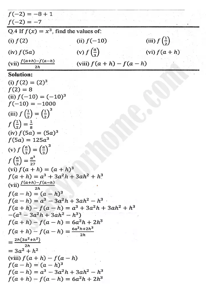 chapter 8 functions and graphs exercise 8 1 mathematics 11th 03