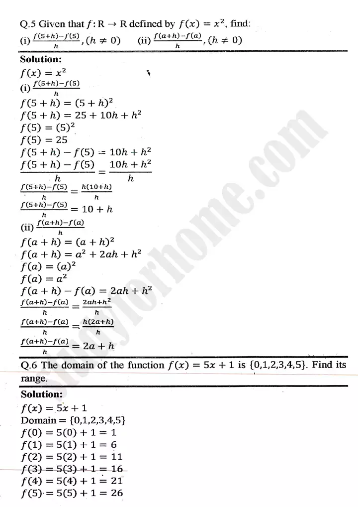 chapter 8 functions and graphs exercise 8 1 mathematics 11th 04