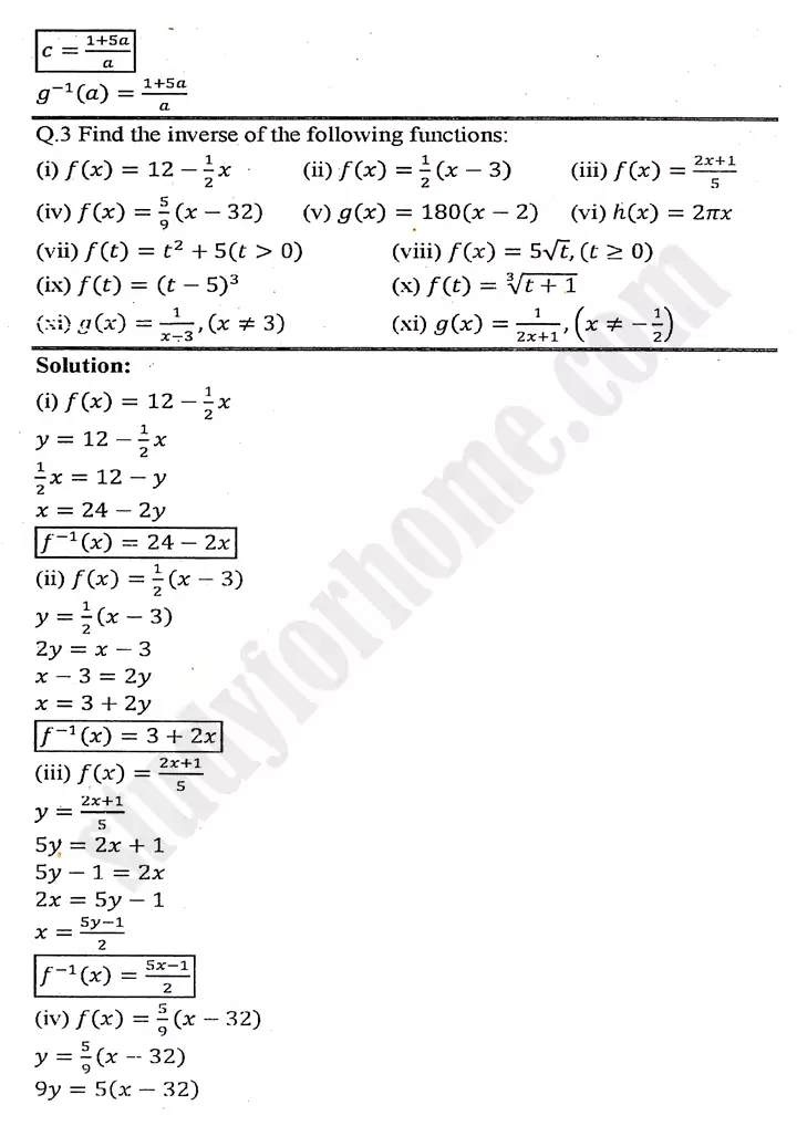 chapter 8 functions and graphs exercise 8 2 mathematics 11th 03