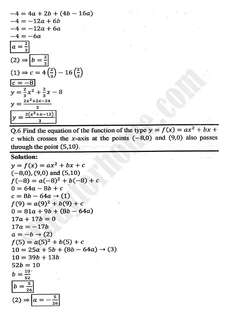 chapter 8 functions and graphs exercise 8 3 mathematics 11th 10