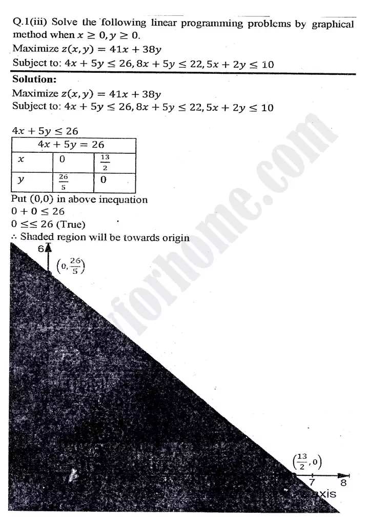 chapter 9 linear programming exercise 9 3 mathematics 11th 07