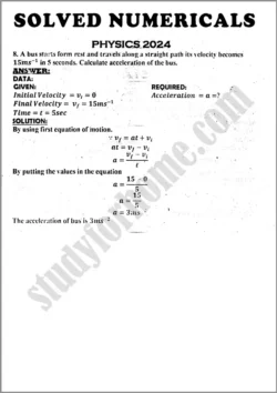 physics-solved-numericals-9th-past-year-paper-2024-for-class-9th