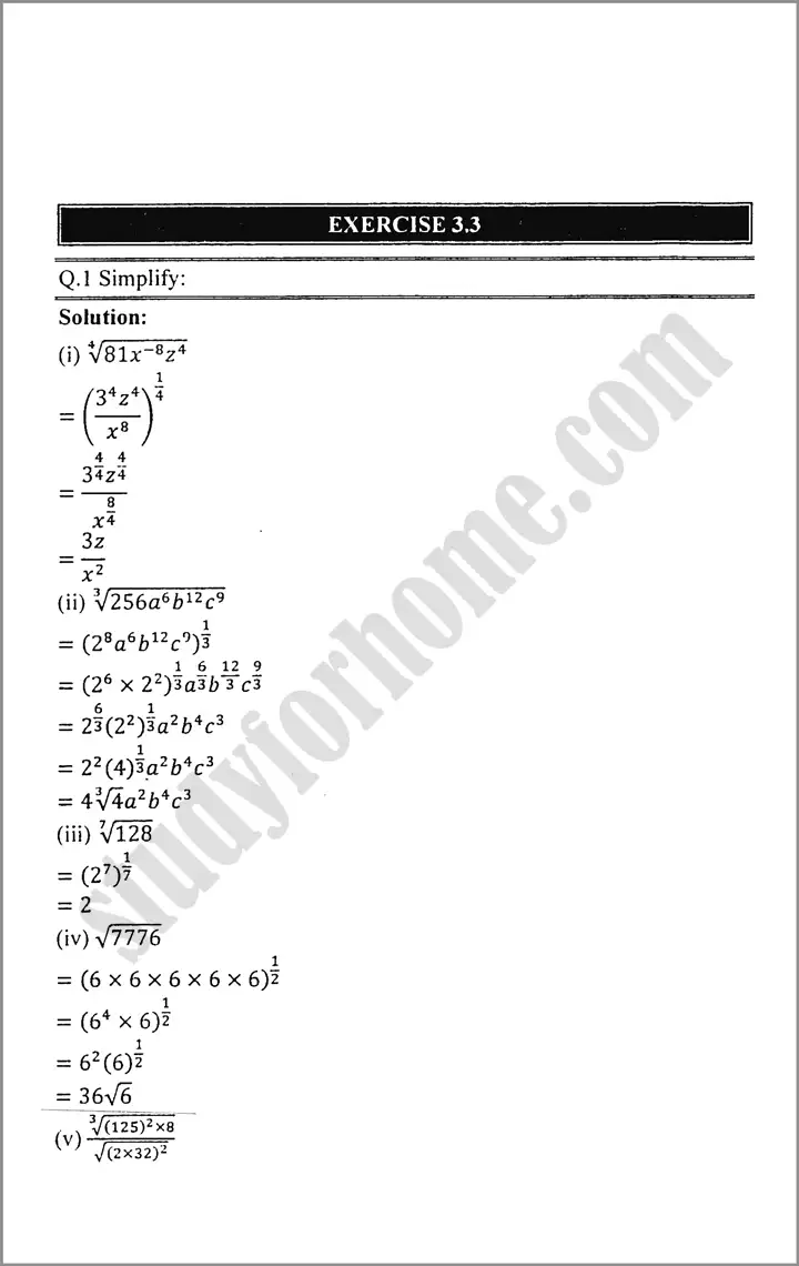 algebraic-expression-and-formulas-exercise-3-3-mathematics-class-9th