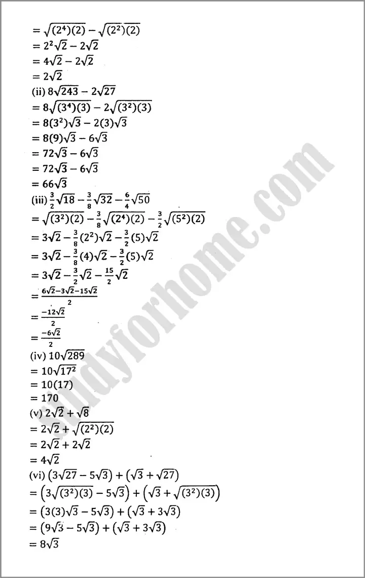 algebraic expression and formulas exercise 3 3 mathematics class 9th 06