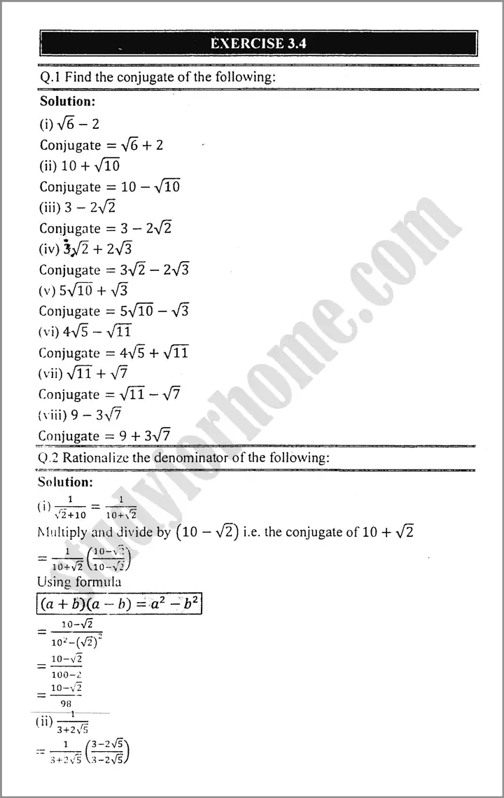 algebraic-expression-and-formulas-exercise-3-4-mathematics-class-9th