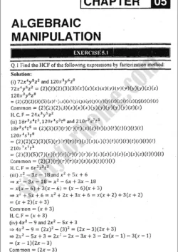 algebraic-manipulation-exercise-5-1-mathematics-class-9th