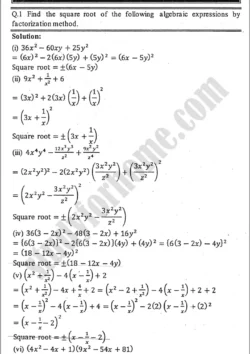 algebraic-manipulation-exercise-5-3-mathematics-class-9th