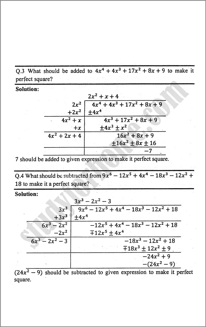 algebraic manipulation exercise 5 3 mathematics class 9th 06