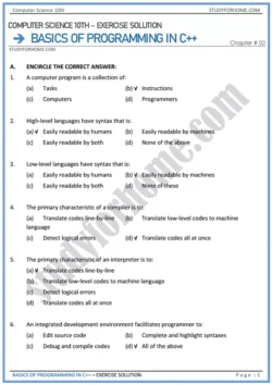 basics-of-programming-in-c++-solution-of-book-exercise-computer-science-class-10th