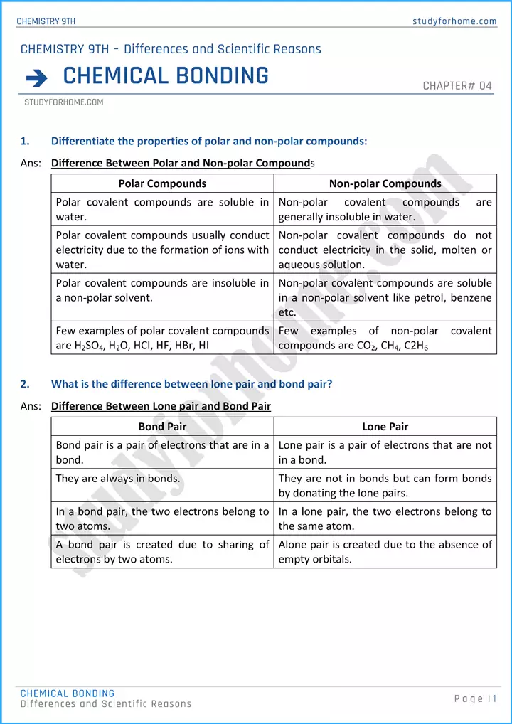 chemical-bonding-differences-and-scientific-reasons-chemistry-class-9th