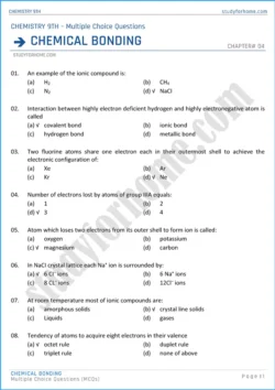 chemical-bonding-multiple-choice-questions-chemistry-class-9th