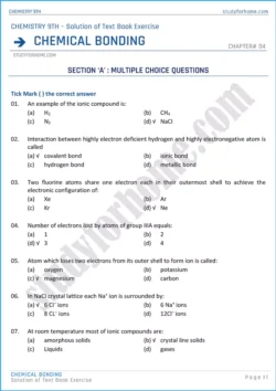 chemical-bonding-solution-of-text-book-exercise-chemistry-class-9th