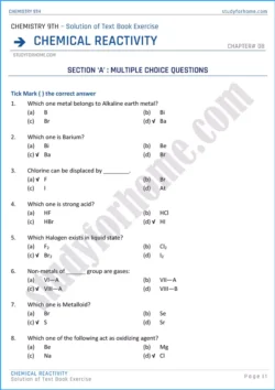 chemical-reactivity-solution-of-text-book-exercise-chemistry-class-9th