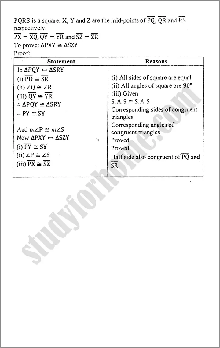 congruent triangles exercise 9 3 mathematics class 9th 03