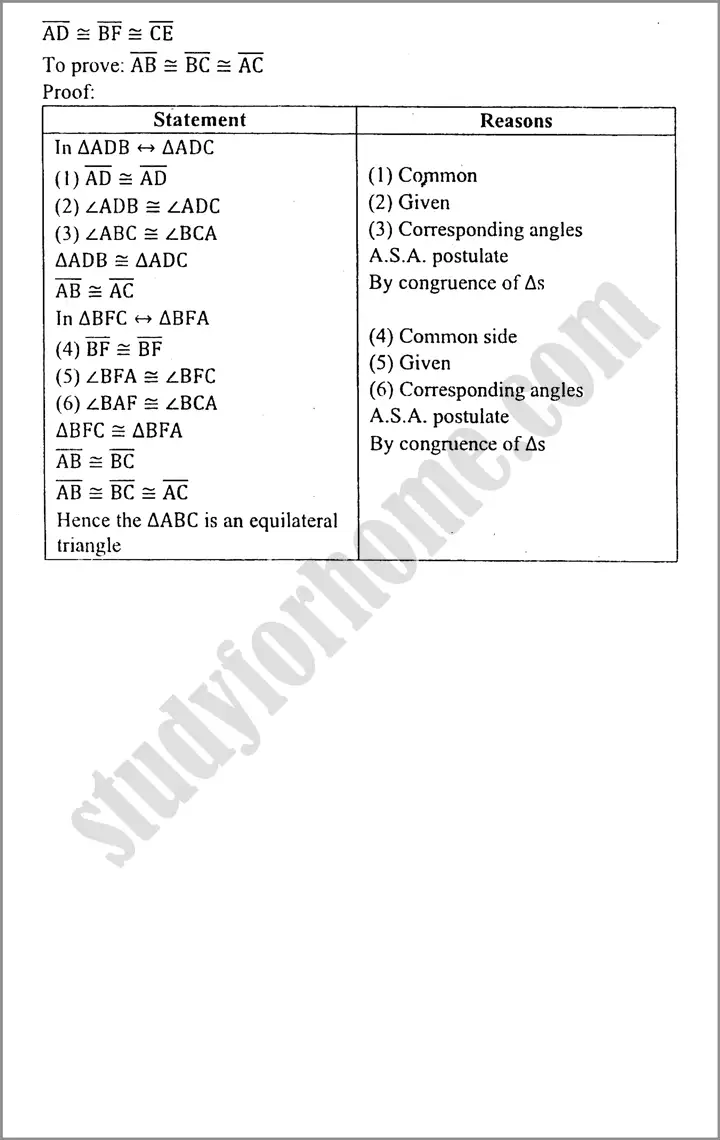 congruent triangles exercise 9 4 mathematics class 9th 04