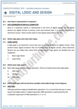 digital-logic-and-design-detailed-question-answers-computer-science-class-10th