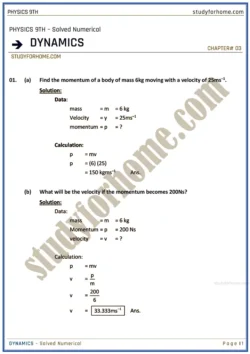 dynamics-solved-numerical-physics-class-9th