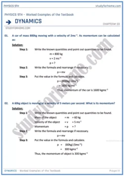 dynamics-worked-examples-of-the-textbook-physics-class-9th