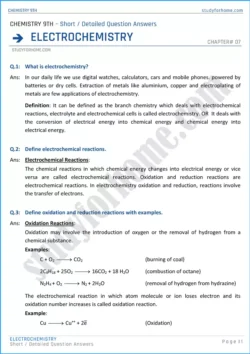 electrochemistry-short-and-detailed-question-answers-chemistry-class-9th