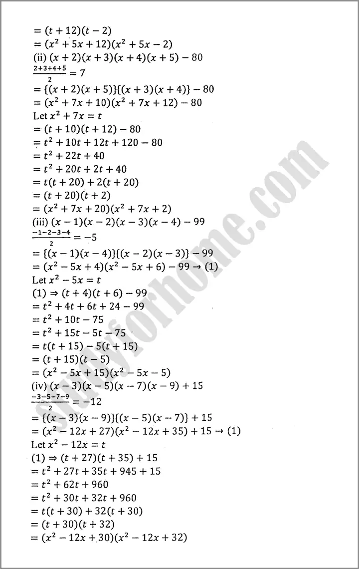 factorization exercise 4 3 mathematics class 9th 03