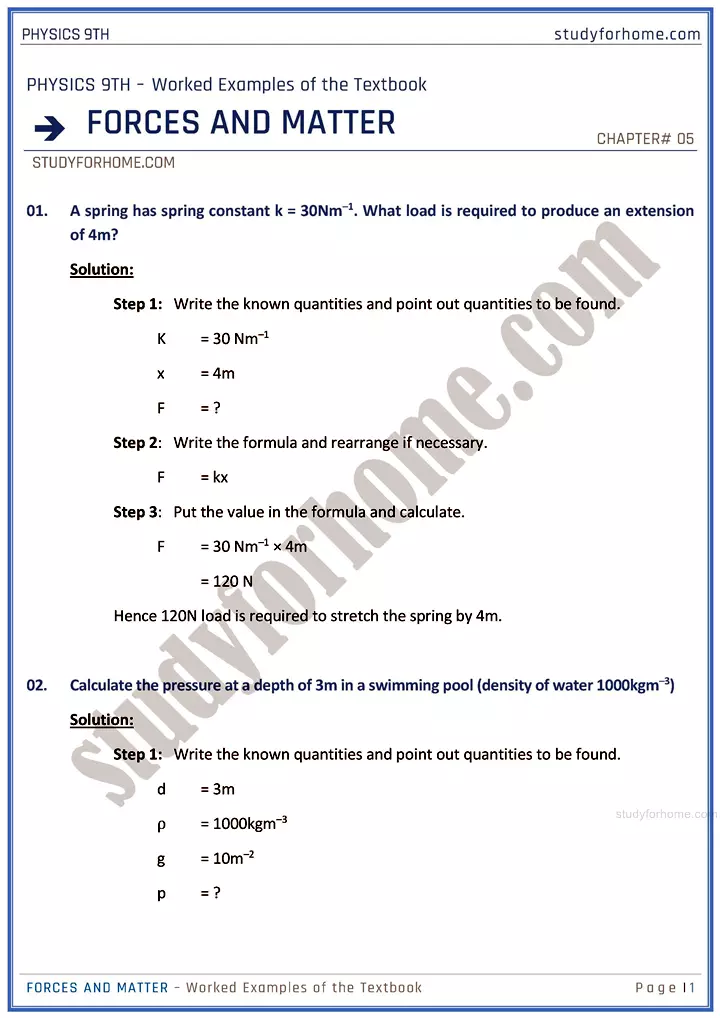 forces-and-matter-worked-examples-of-the-textbook-physics-class-9th