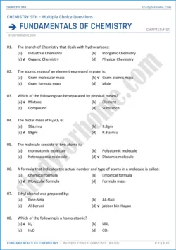 fundamentals-of-chemistry-mcqs-chemistry-class-9th