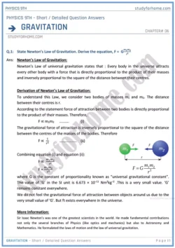 gravitation-short-and-detailed-answer-questions-physics-class-9th