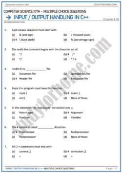 input-output-handling-in-c++-multiple-choice-questions-computer-science-class-10th