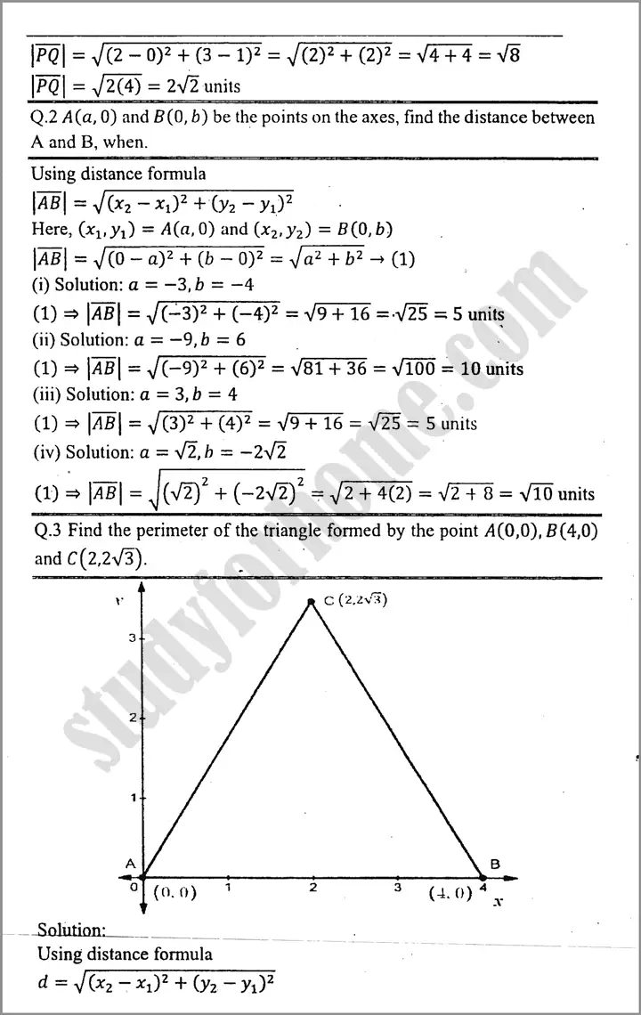 introduction to coordinate geometry exercise 16 1 mathematics class 9th 02