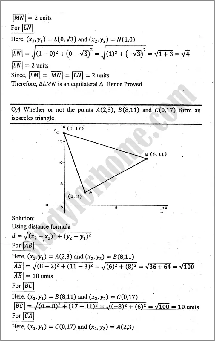 introduction to coordinate geometry exercise 16 2 mathematics class 9th 03