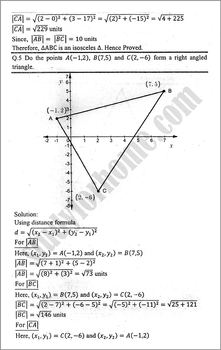 introduction to coordinate geometry exercise 16 2 mathematics class 9th 04