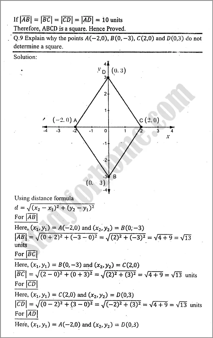 introduction to coordinate geometry exercise 16 2 mathematics class 9th 08