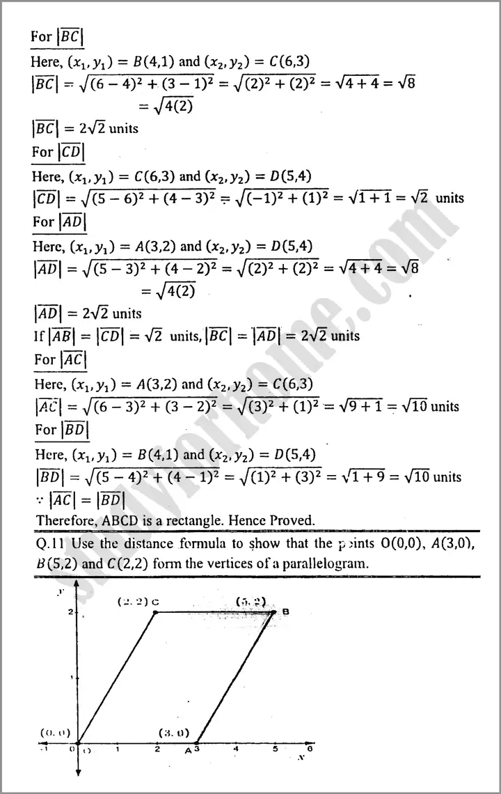 introduction to coordinate geometry exercise 16 2 mathematics class 9th 10