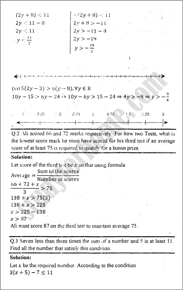 linear equation and inequalities exercise 6 3 mathematics class 9th 02