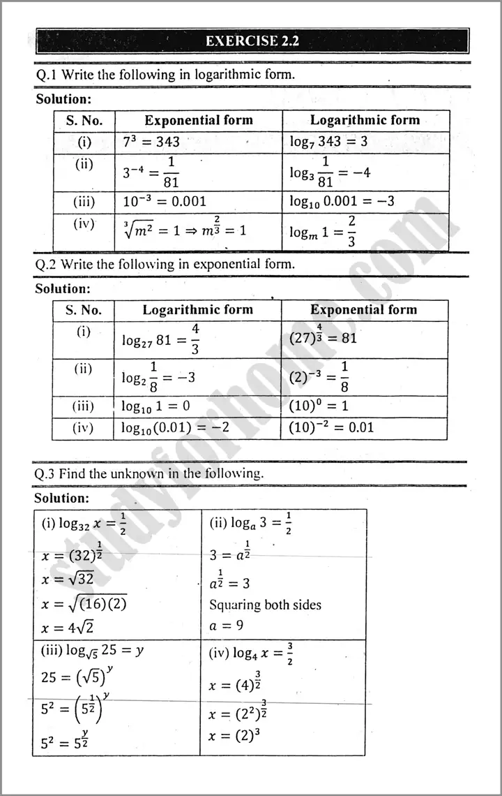 logarithms-exercise-2-2-mathematics-class-9th